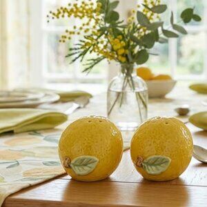 Lemon Salt And Pepper Shakers Home Kitchen Decoration Spring Decor